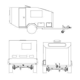 Small camper for outdoors | Expedition trailer | Tinycamper